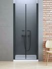 Drzwi prysznicowe wahadłowe NewTrendy New Soleo black (1)