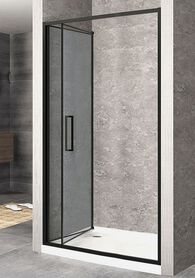 Drzwi wnękowe prysznicowe składane Rapid Fold czarne