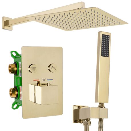 Zestaw prysznicowy podtynkowy Davis L Gold termostat (1)