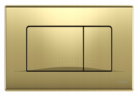 Przycisk spłukujący WC Schwab 189- DOTS Duo Gold (1)