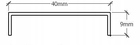 Listwa profil rektyfikowany miedziany połysk 4x244cm (4)