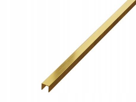 Listwa profil U rektyfikowany złoty mat 1x244cm (1)