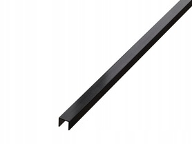 Listwa profil rektyfikowany czarny mat 1x244cm