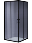 Kabina prysznicowa rozsuwana AR Black szkło dymione (1)