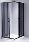 Kabina prysznicowa rozsuwana AR Black szkło dymione (2)