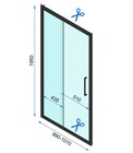 Drzwi wnękowe prysznicowe przesuwne Rapid Slide (5)