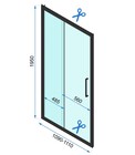 Drzwi wnękowe prysznicowe przesuwne Rapid Slide (6)