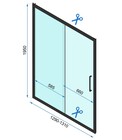 Drzwi wnękowe prysznicowe przesuwne Rapid Slide (8)