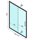 Drzwi wnękowe prysznicowe przesuwne Rapid Slide (9)