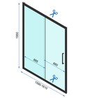 Drzwi wnękowe prysznicowe przesuwne Rapid Slide (11)