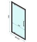 Drzwi wnękowe prysznicowe przesuwne Rapid Swing (6)