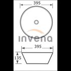 Umywalka blatowa Invena Tinos 39,5 Czarna półmat (3)